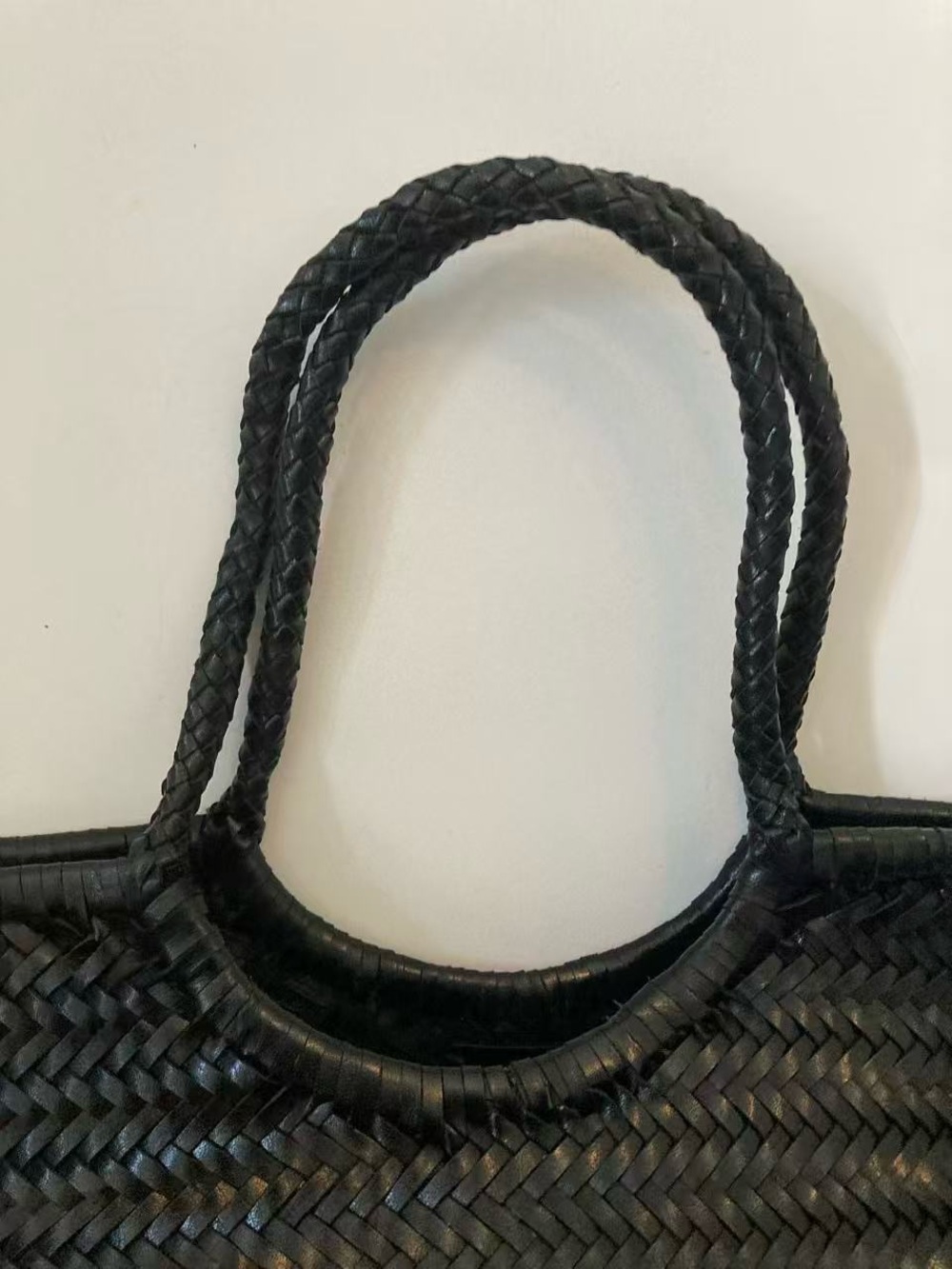 DRAGON DIFFUSION black woven tote bag - Picture 12 of 12